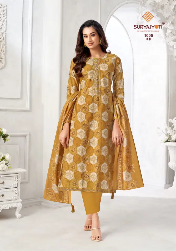 Kuhu Vol 1 By Suryajyoti Modal Printed Dress Material Exporters In India